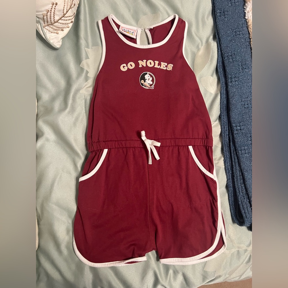 FSU garnet girls romper size 12 EUC Florida State University Noles